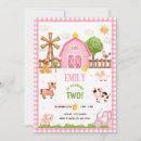 Search for petting zoo birthday invitations Girl farm birthday
