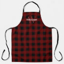 Recherche de buffalo plaid aprons Monogramme