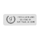 Search for laurel return address labels Initial