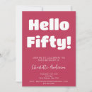 Search for modern 50th birthday invitations Unique