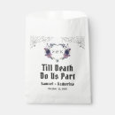 Search for halloween wedding favour bags Black and white