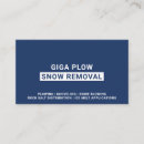 Search for snow removal business cards Modern
