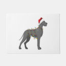 Search for christmas lights doormats Weimaraner