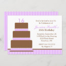 Recherche de lavender 16ans anniversaire invitations Sweet sixteen