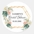Search for gold and coral stickers Bridal shower