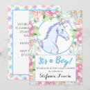 Search for cartoon unicorn invitations Blue