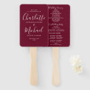 Search for burgundy wedding programs Modern