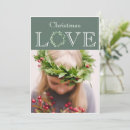 Search for love christmas cards Green