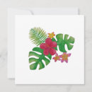 Search for tropical flowers invitations Green
