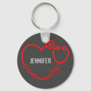 Search for nurse heart keychains Stethoscope