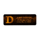 Search for initial d return address labels Monograms