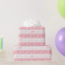 Search for pink striped wrapping paper Bows