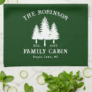Search for forest green tea towels Lake house