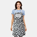 Search for black leopard print aprons Modern