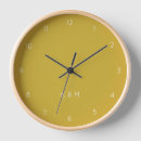 Search for mustard yellow clocks Simple
