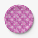 Search for pink snowflake plates Festive