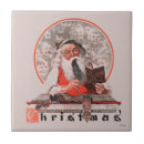 Search for vintage christmas santa tiles Children