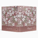 Search for pink binders Floral pattern