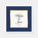 Search for navy blue wedding napkins Elegant