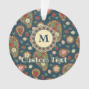 Search for paisley pattern ornaments Red