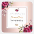 Search for metallic rose stickers Burgundy