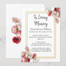 Search for memorial service invitations Watercolor