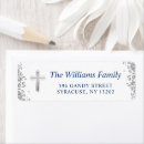 Search for navy blue cross return address labels Religious