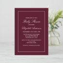 Search for burgundy baby shower invitations Winter