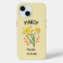 Search for march iphone cases Birth month flower