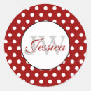 Search for red polka dot stickers Retro