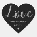 Search for silver heart wedding stickers Modern