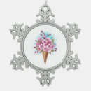 Search for ice cream cone ornaments Pink