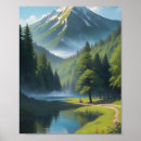 Search for mountainous posters Blue sky