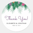 Search for tropical flower stickers Palm leaves