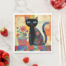 Search for cat napkins Whimsical