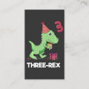 Search for kids business cards Dinosaur