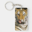 Search for tiger rectangular keychains Wildlife