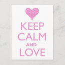 Search for keep calm and love on postcards Cute