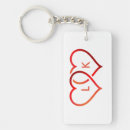 Search for his and hers keychains Heart