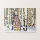 Recherche de bouleau puzzles Noël
