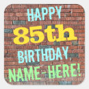 Search for 85th birthday stickers 85 years old