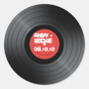 Search for rock and roll wedding stickers Record