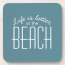 Search for beach quotes coasters Typography
