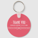 Search for wedding invitation keychains Thank you