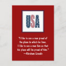 Recherche de drapeau lincoln cartes postales Patriotique