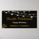 Search for twins birthday posters Double celebration