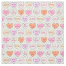 Search for candy heart fabric Valentine