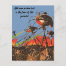 Search for alien invasion postcards Sci fi