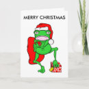 Search for funny frog christmas cards Santa