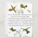 Search for hummingbird wedding invitations Vintage